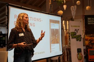 1. Milk.Fluencer-Treff im Herbst 2023 Barbara Meuwissen auf dem 1. Milk.Fluencer-Treff